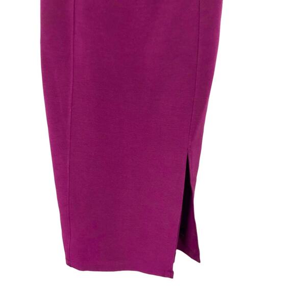 Maeve Strapless Cutout Knee Length Pencil Dress in Magenta Size XL - Picture 6 of 9